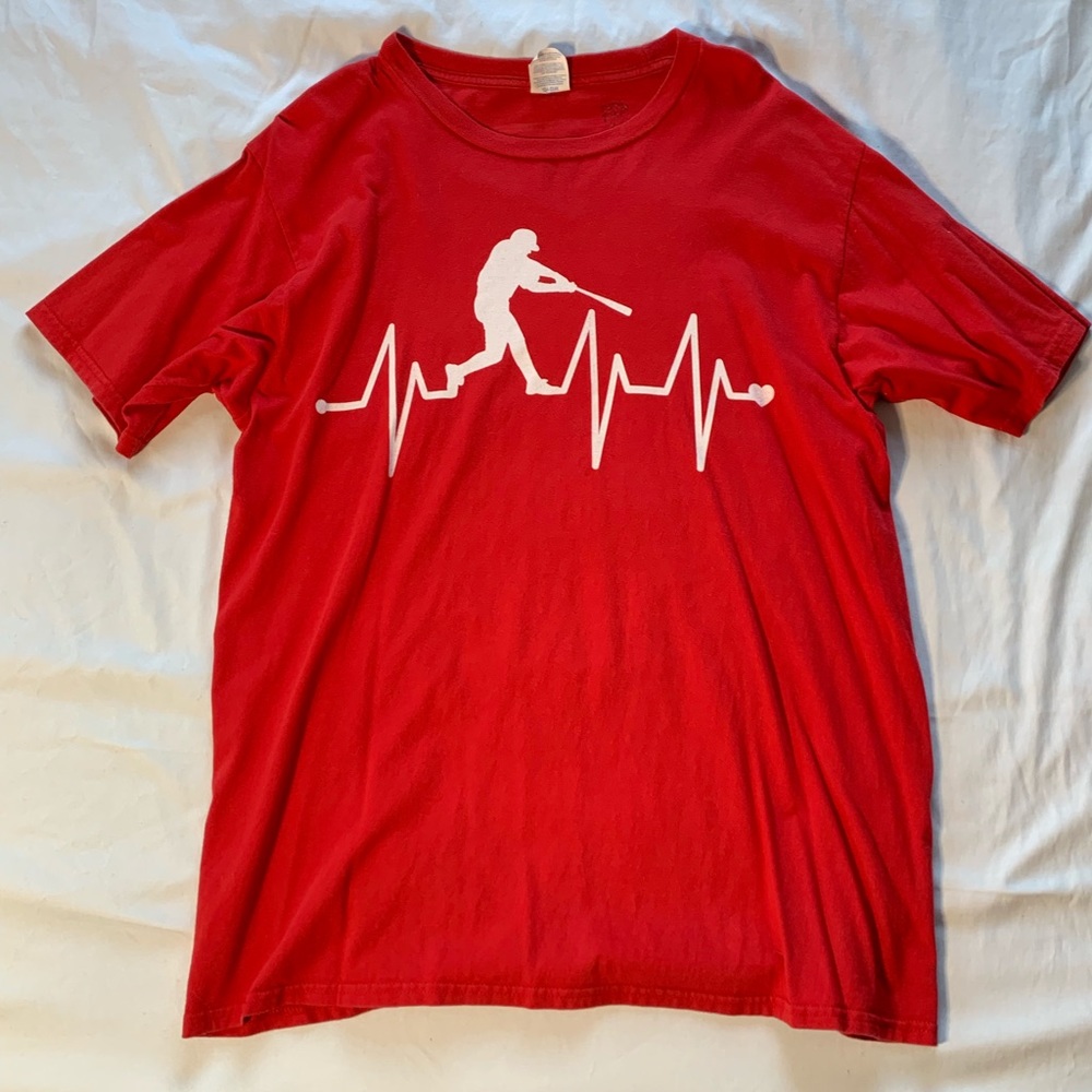 Red Baseball shirt